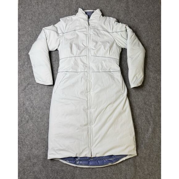 Columbia Disney Frozen 2 Elsa Long Down Jacket Women's Large White Omni-Heat - Picture 1 of 15